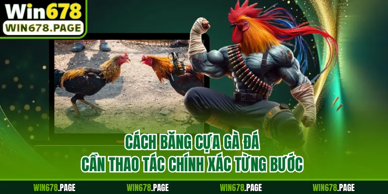Cách băng cựa gà đá cần thao tác chính xác từng bước